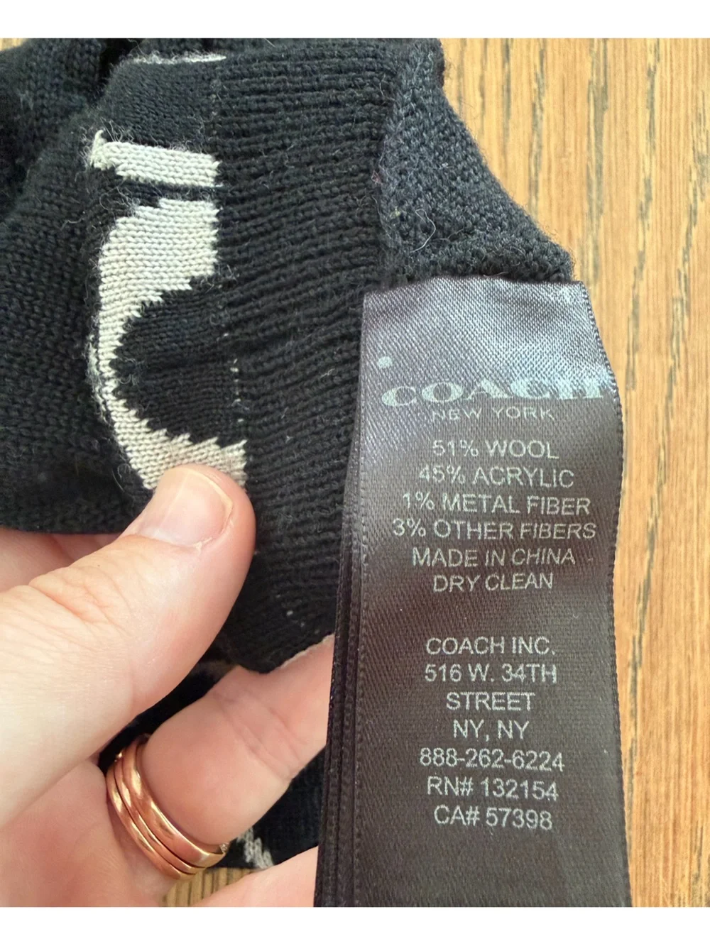 Coach great worn